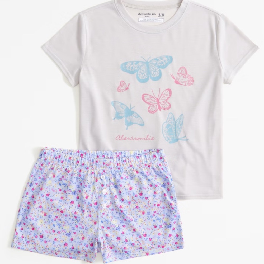 Abercrombie & Fitch Girls Sleep Set 11/12 New
